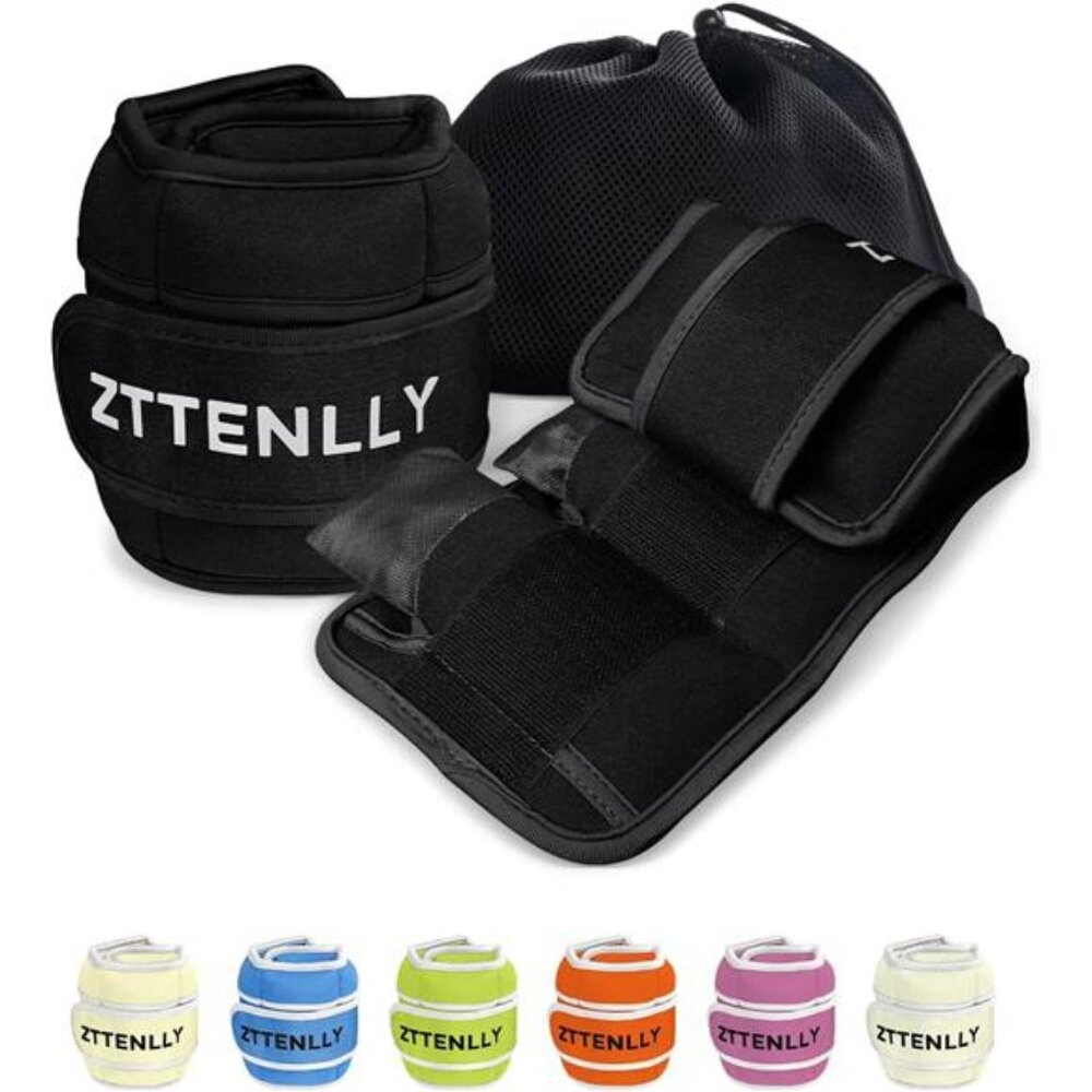 Adjustable Ankle Weights for Women Men and Kids | 1 Pair 5 10 15 18 20 Lbs Leg